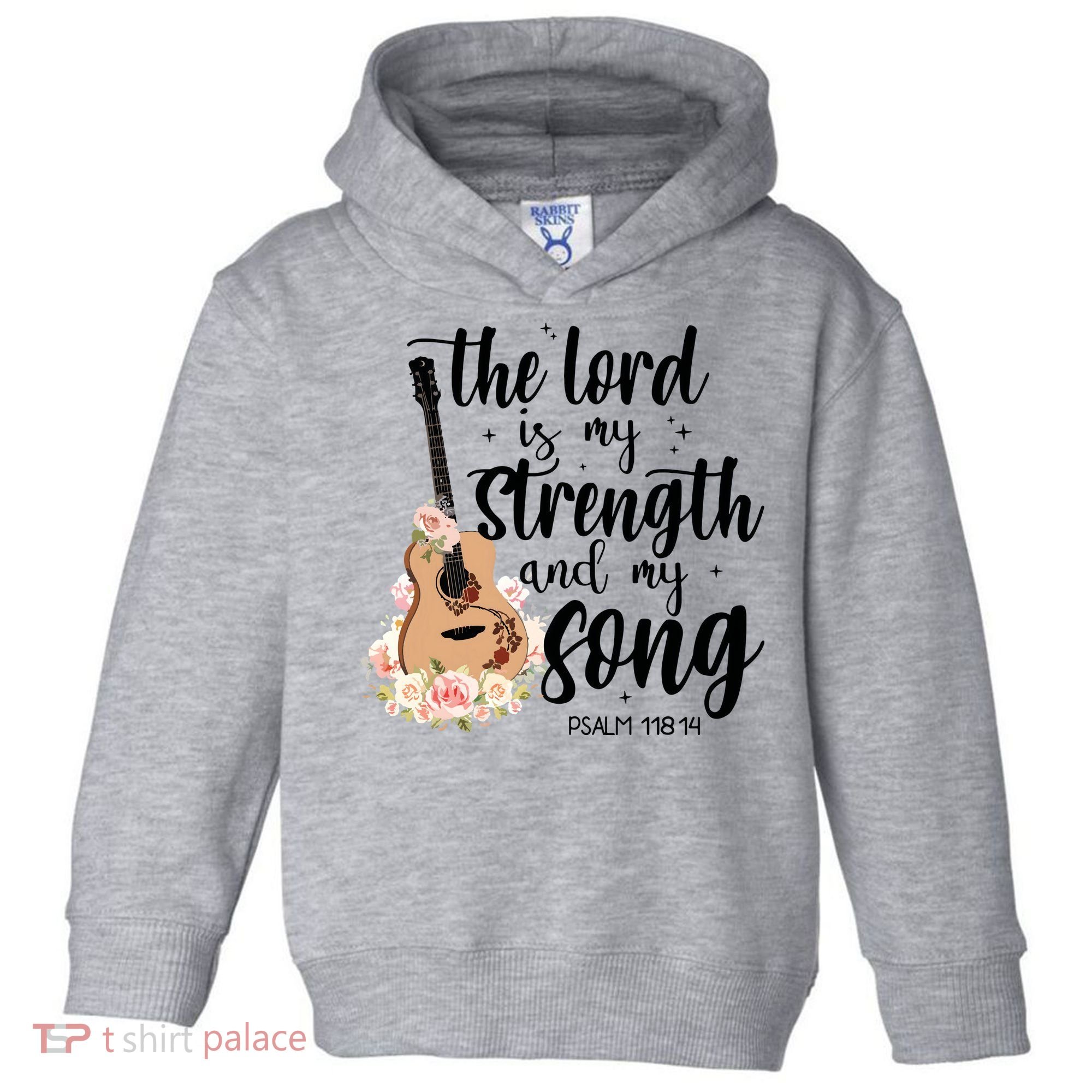Jesus Guitar The Lord Is My Strength My Song Toddler Hoodie