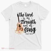 Jesus Guitar The Lord Is My Strength My Song T-Shirt thumb 0