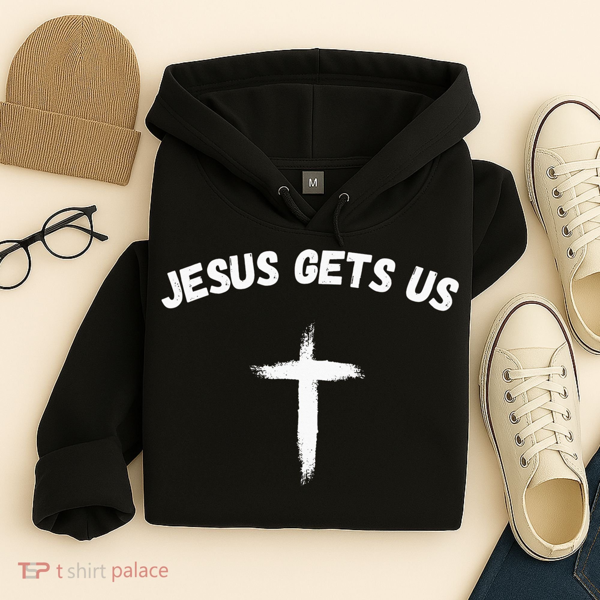 Jesus Gets Us He Understands Us Christian Hoodie