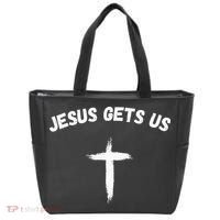 Jesus Gets Us He Understands Us Christian Tote Bag thumb 0