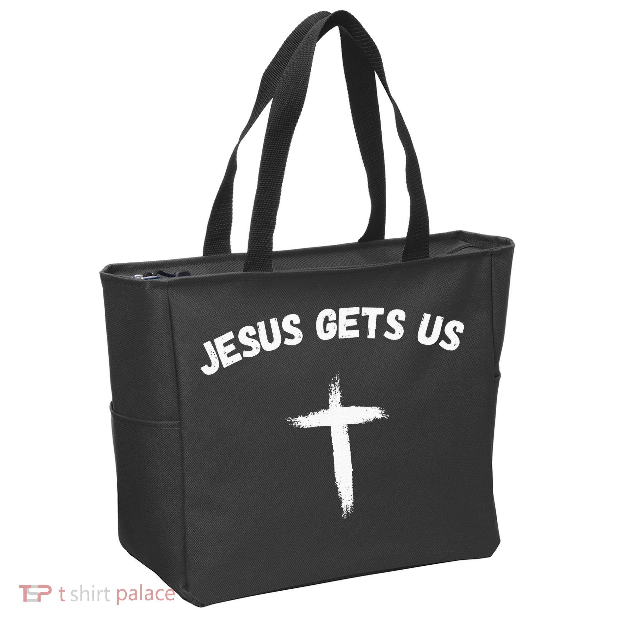 Jesus Gets Us He Understands Us Christian Tote Bag