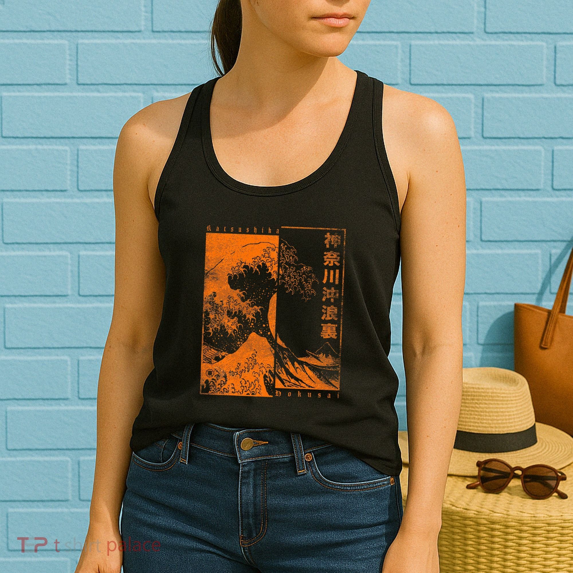 Japanese Great Wave Off Kanagawa Katsushika Hokusai Women's Tank Top