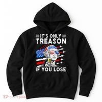 July George Washington 1776 It's Only Treason If You Lose Hoodie thumb 0
