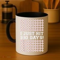 Just Hit 100 Days Of School Baseball Teacher Boys 100th Day Coffee Mug thumb 4