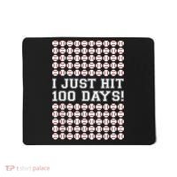 Just Hit 100 Days Of School Baseball Teacher Boys 100th Day Mousepad thumb 0