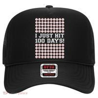 Just Hit 100 Days Of School Baseball Teacher Boys 100th Day Hat thumb 0