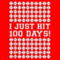 Just Hit 100 Days Of School Baseball Teacher Boys 100th Day Santa Hat thumb 1