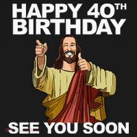 Jesus Happy 40th Birthday See You Soon Women's Hoodie thumb 2