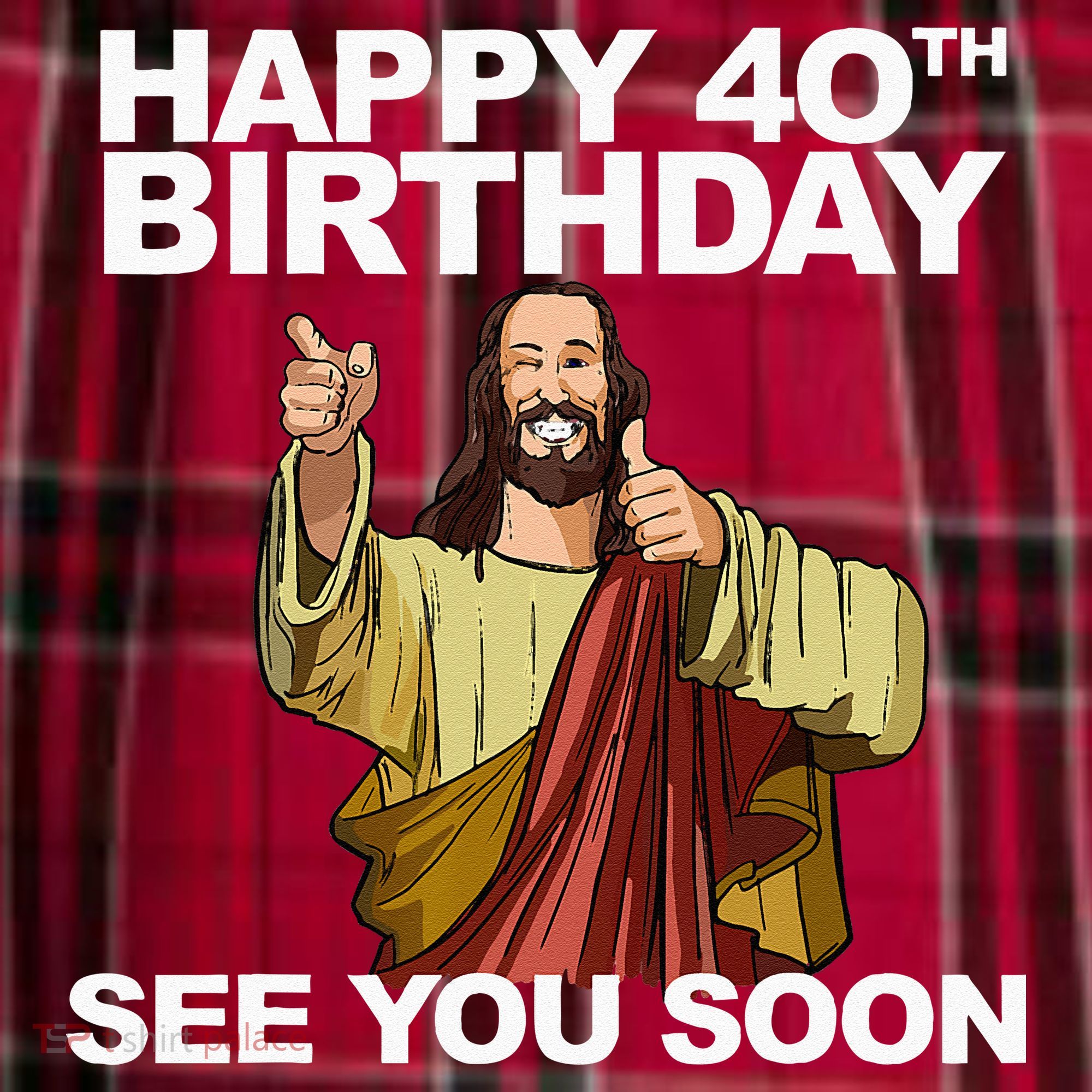 Jesus Happy 40th Birthday See You Soon Women's Flannel Plaid Pajama Pants