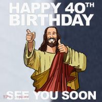 Jesus Happy 40th Birthday See You Soon Sport-Tek Competitor United Soccer Jersey thumb 4