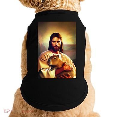 Jesus Holding A Capybara Doggie Tank