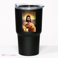 Jesus Holding A Capybara Tumbler thumb 0