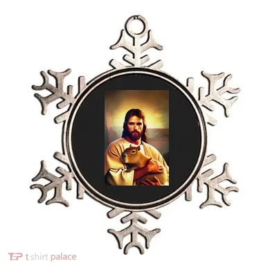 Jesus Holding A Capybara Ornament