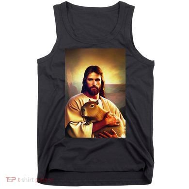 Jesus Holding A Capybara Tank Top
