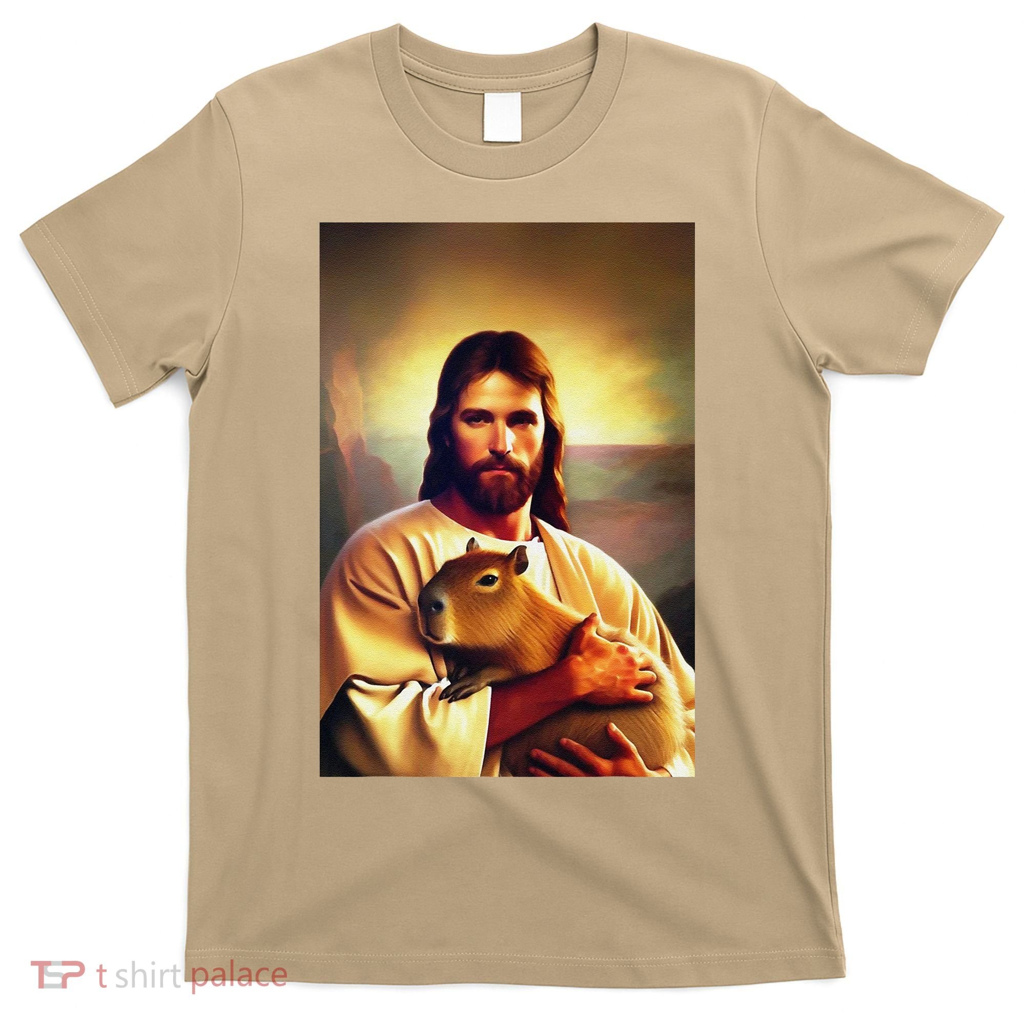 Jesus Holding A Capybara T-Shirt