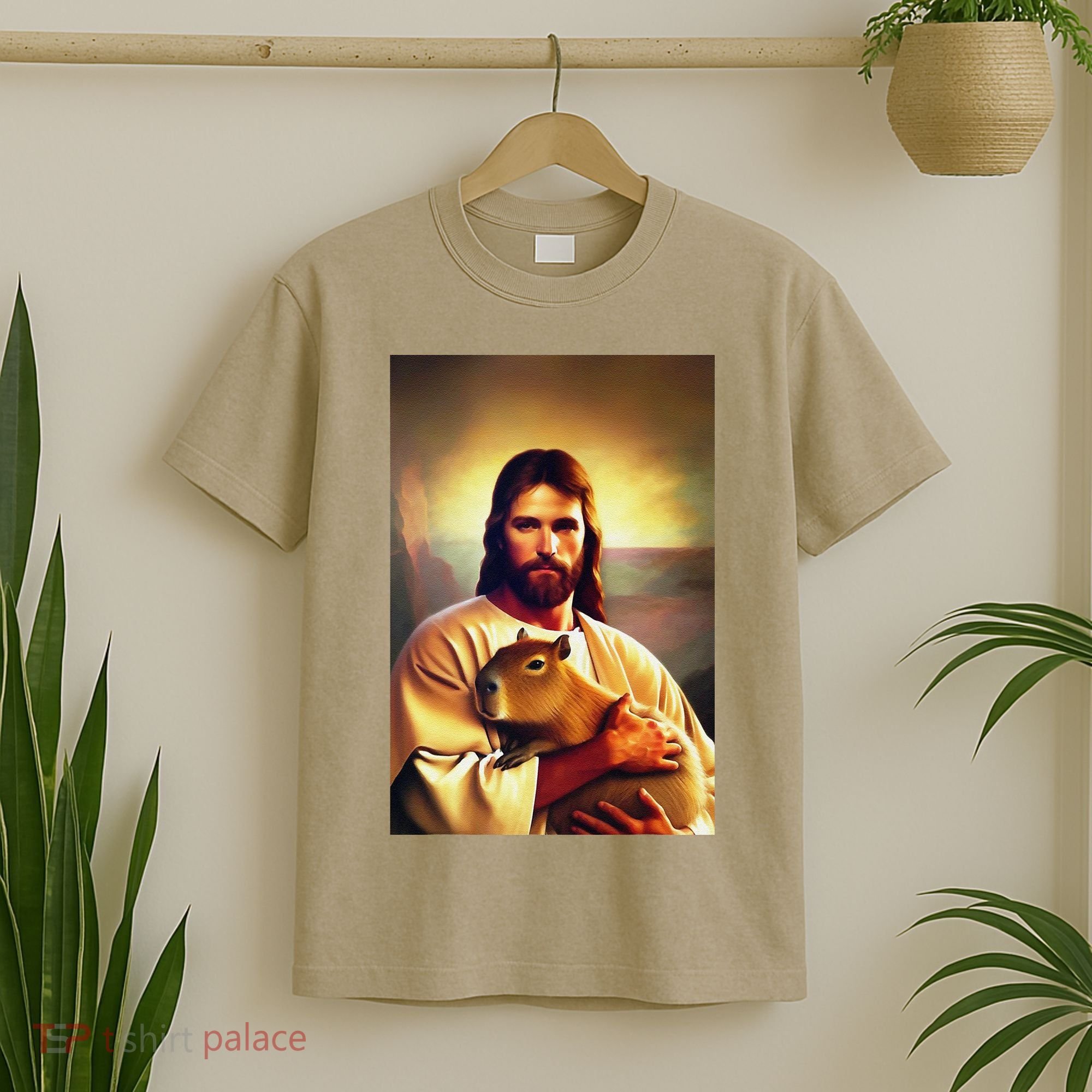 Jesus Holding A Capybara T-Shirt
