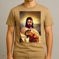 Jesus Holding A Capybara T-Shirt thumb 3