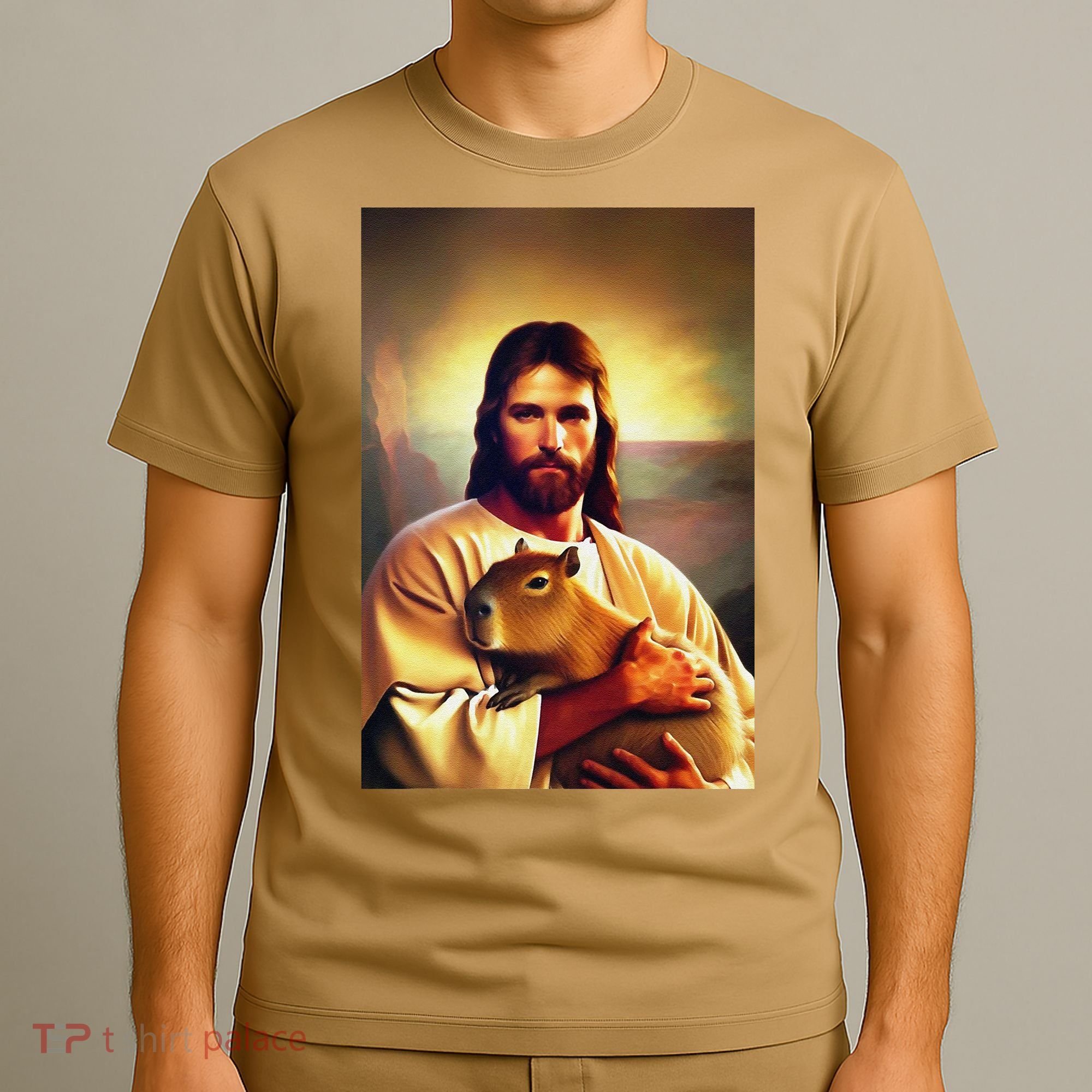 Jesus Holding A Capybara T-Shirt