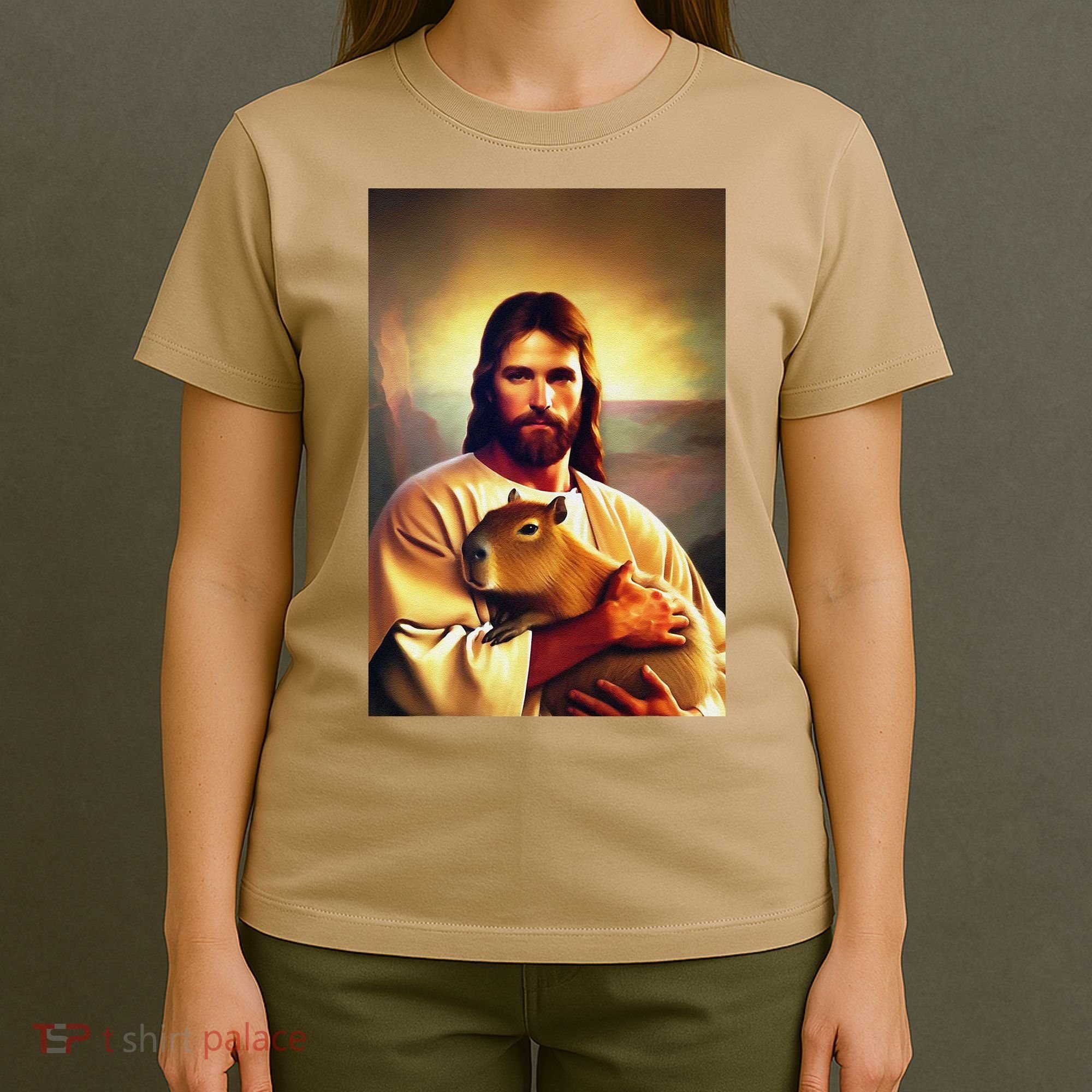 Jesus Holding A Capybara T-Shirt