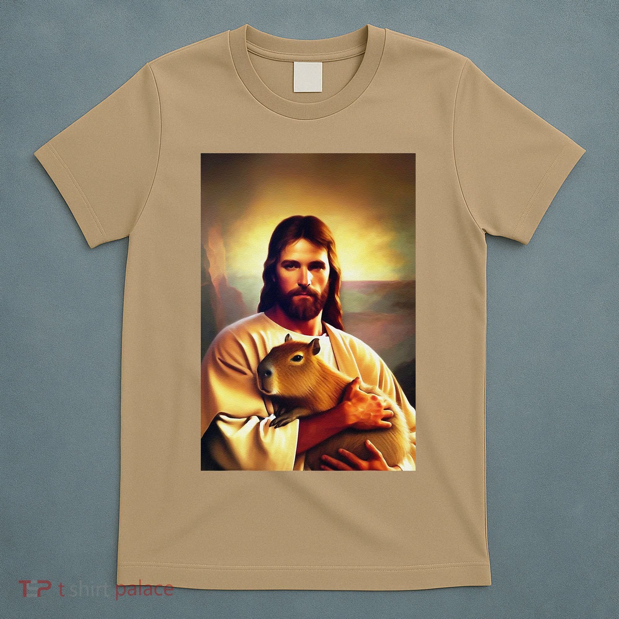 Jesus Holding A Capybara T-Shirt
