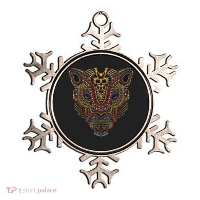 Jaguar Head Art Huichol Face Mexico Aztec Mayas For Big Cats Ornament