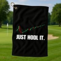 Just Hodl Bitcoin I Cool Btc Bitcoin Golf Towel thumb 1
