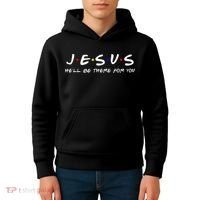Jesus He'll Be There For You Christian Kids Hoodie thumb 4