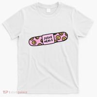 Jesus Heals Bandaid Christian Faith Healing Bible Verse T-Shirt thumb 0