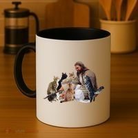 Jesus Hugs Cats Funny Cats Coffee Mug thumb 4