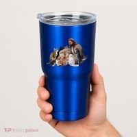 Jesus Hugs Cats Funny Cats Tumbler thumb 2