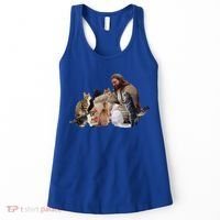 Jesus Hugs Cats Funny Cats Women's Tank Top thumb 0