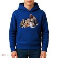 Jesus Hugs Cats Funny Cats Kids Hoodie thumb 4