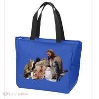 Jesus Hugs Cats Funny Cats Tote Bag thumb 3
