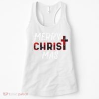 Joyful Holiday Celebration Christian Jesus Christmas Xmas Women's Tank Top thumb 0