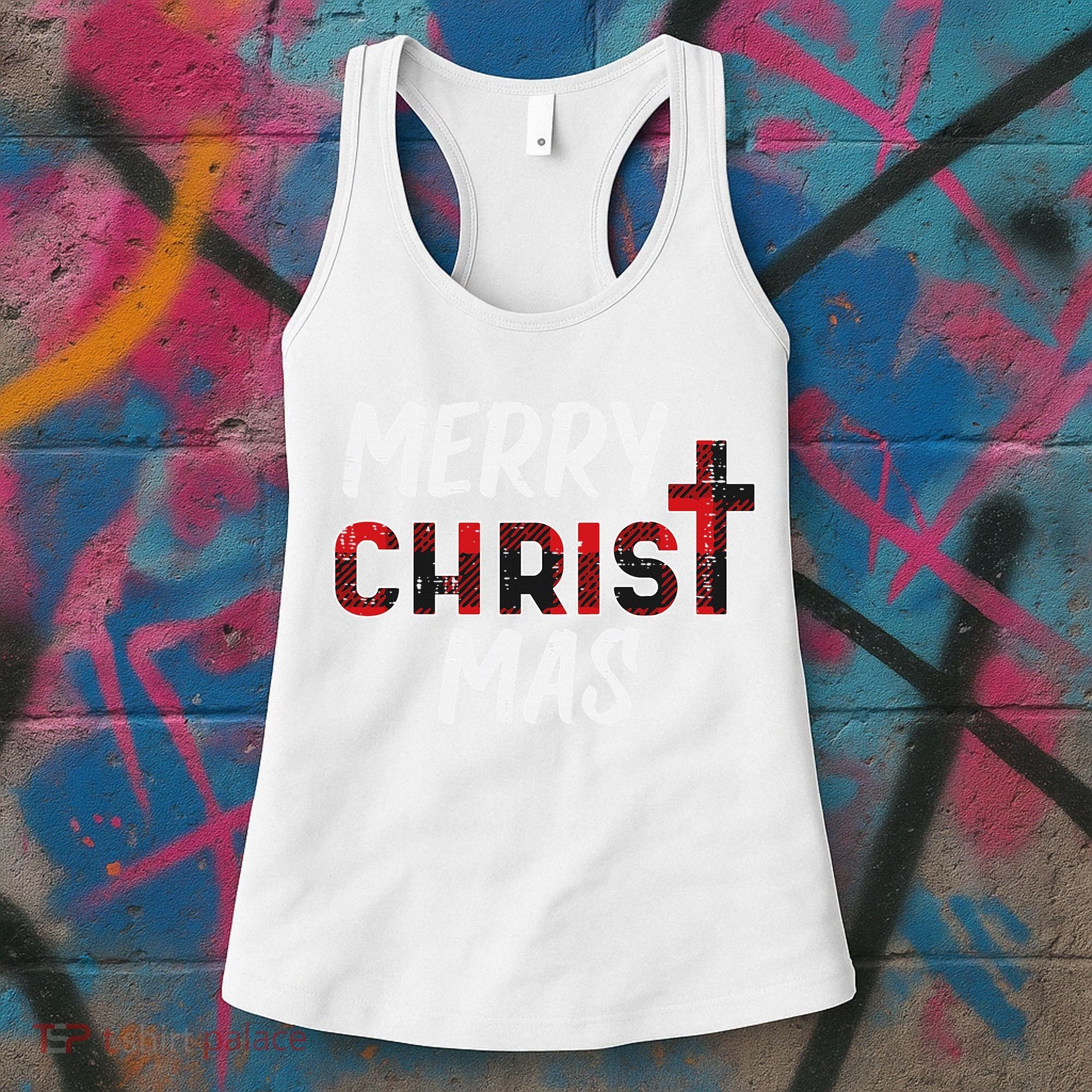 Joyful Holiday Celebration Christian Jesus Christmas Xmas Women's Tank Top