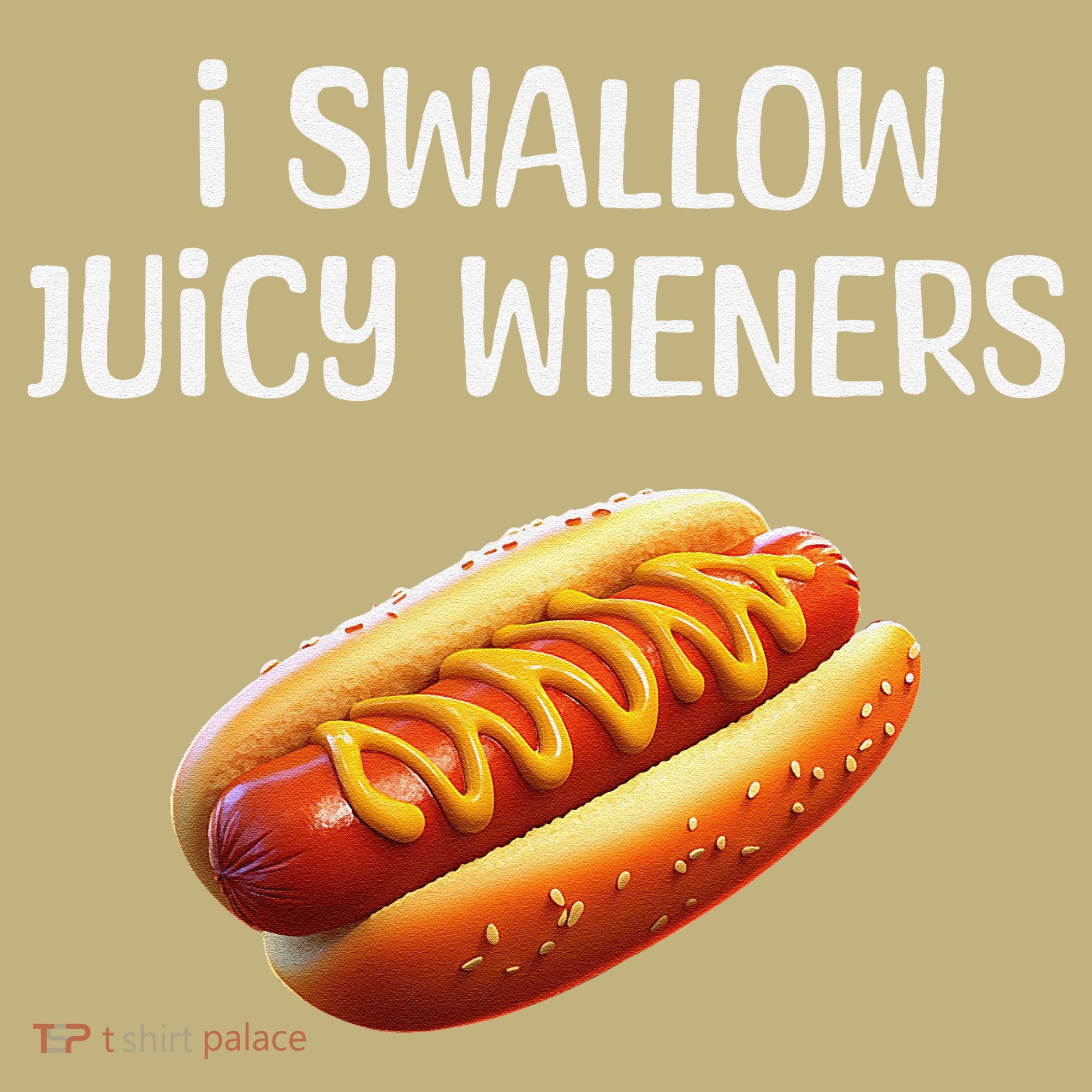 Juicy Hot Dog Humor Funny Foodie For Adults T-Shirt