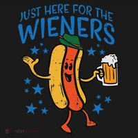 Just Here For The Wieners Hotdog Funny Oktoberfest T-Shirt thumb 7