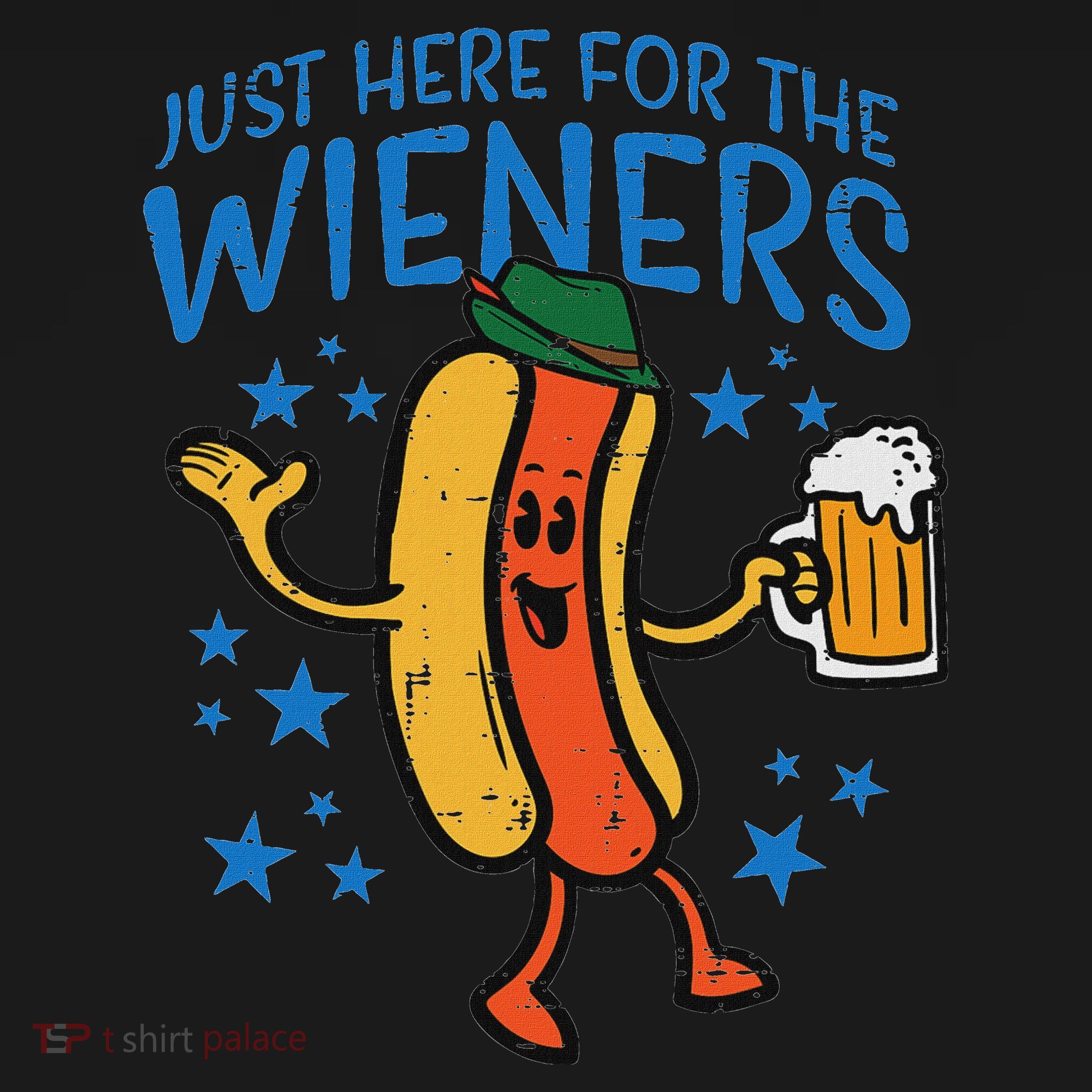 Just Here For The Wieners Hotdog Funny Oktoberfest Women's Tank Top