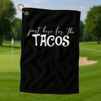 Just Here For The Tacos Cindo De Mayo Golf Towel thumb 1