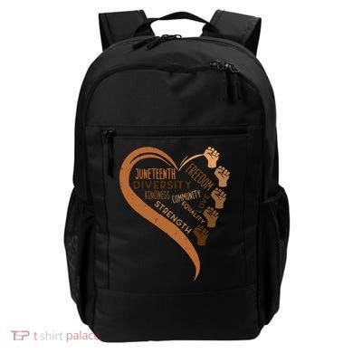 Juneteenth Heart Fists Black History Melanin Backpack