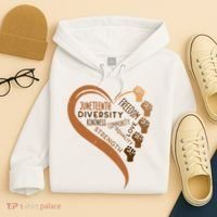 Juneteenth Heart Fists Black History Melanin Hoodie thumb 4