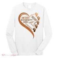 Juneteenth Heart Fists Black History Melanin Long Sleeve Shirt thumb 0