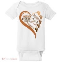 Juneteenth Heart Fists Black History Melanin Baby Bodysuit thumb 0
