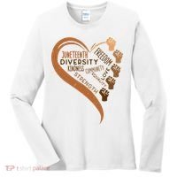 Juneteenth Heart Fists Black History Melanin Women's Long Sleeve Shirt thumb 0