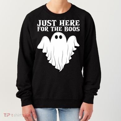 Just Here For The Boos Funny Ghost Women's Sweatshirt