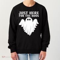 Just Here For The Boos Funny Ghost Women's Sweatshirt thumb 0