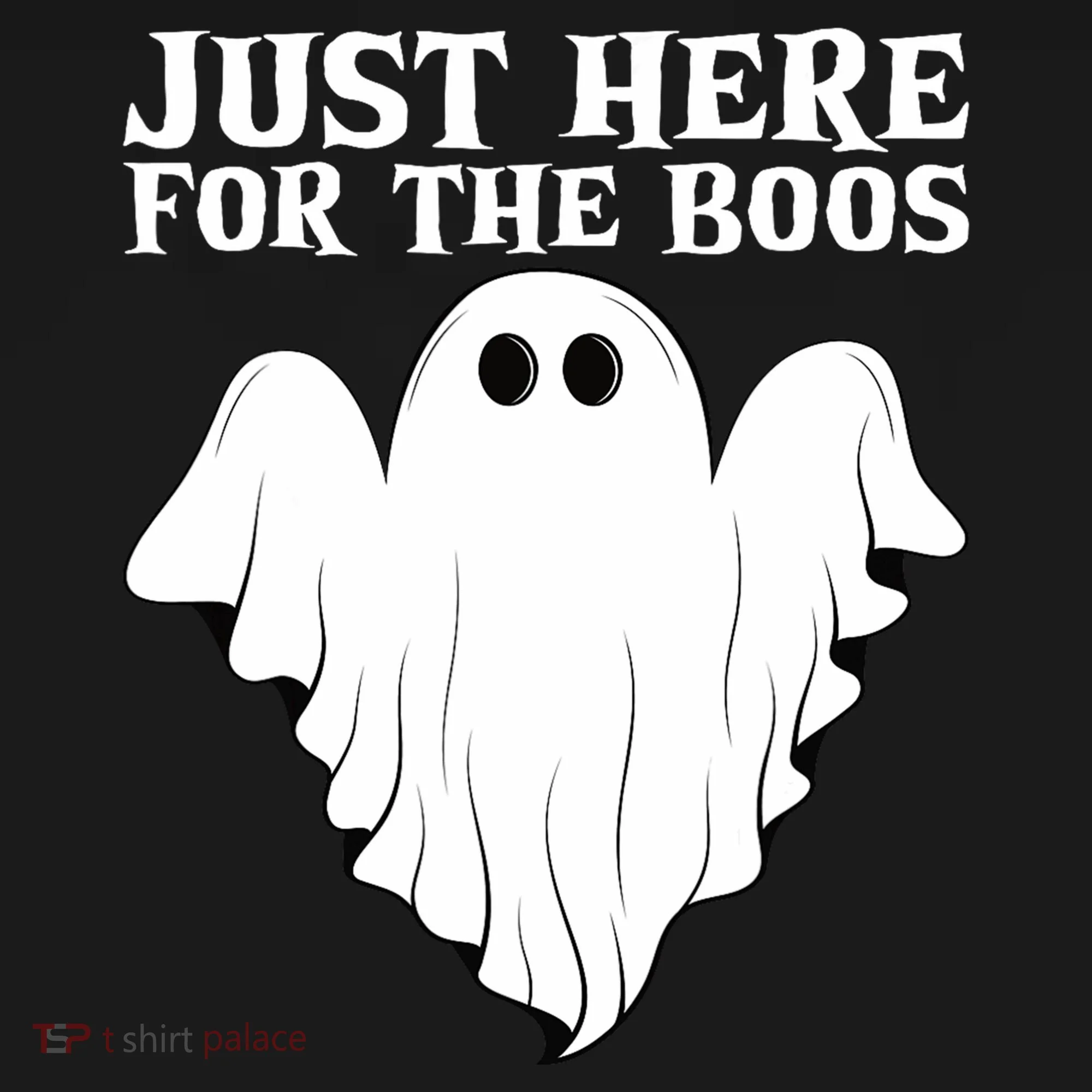Just Here For The Boos Funny Ghost Doggie Tank