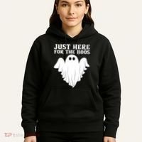 Just Here For The Boos Funny Ghost Hoodie thumb 5