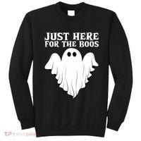 Just Here For The Boos Funny Ghost Sweatshirt thumb 0