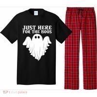 Just Here For The Boos Funny Ghost Pajama Set thumb 0